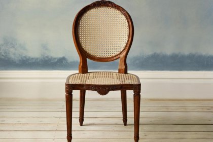 Floral Caned Chair Floral Caned Chair