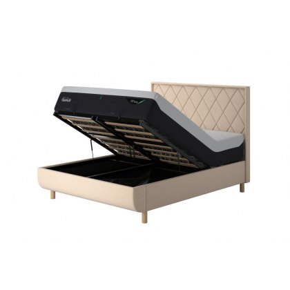 TEMPUR® Arc™ Ottoman Bed with Quilted Headboard TEMPUR® Arc™ Ottoman Bed with Quilted Headboard