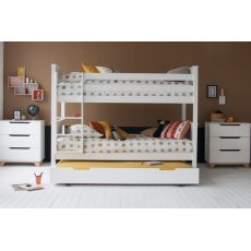 Classic Children's Beech Bunk Bed with Storage & Trundle Classic Children's Beech Bunk Bed with Storage & Trundle