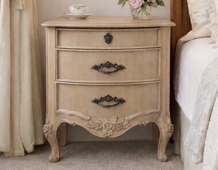 Louis XV Bedside Chest X 2 - Ex Display Louis XV Bedside Chest X 2 - Ex Display