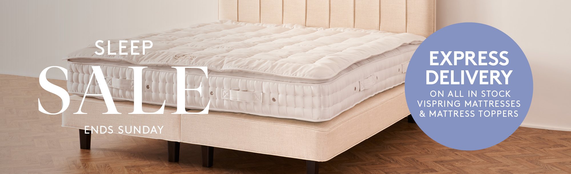 And So To Bed Sleep Sale Offer Express Delivery On Vispring In Stock Mattresses