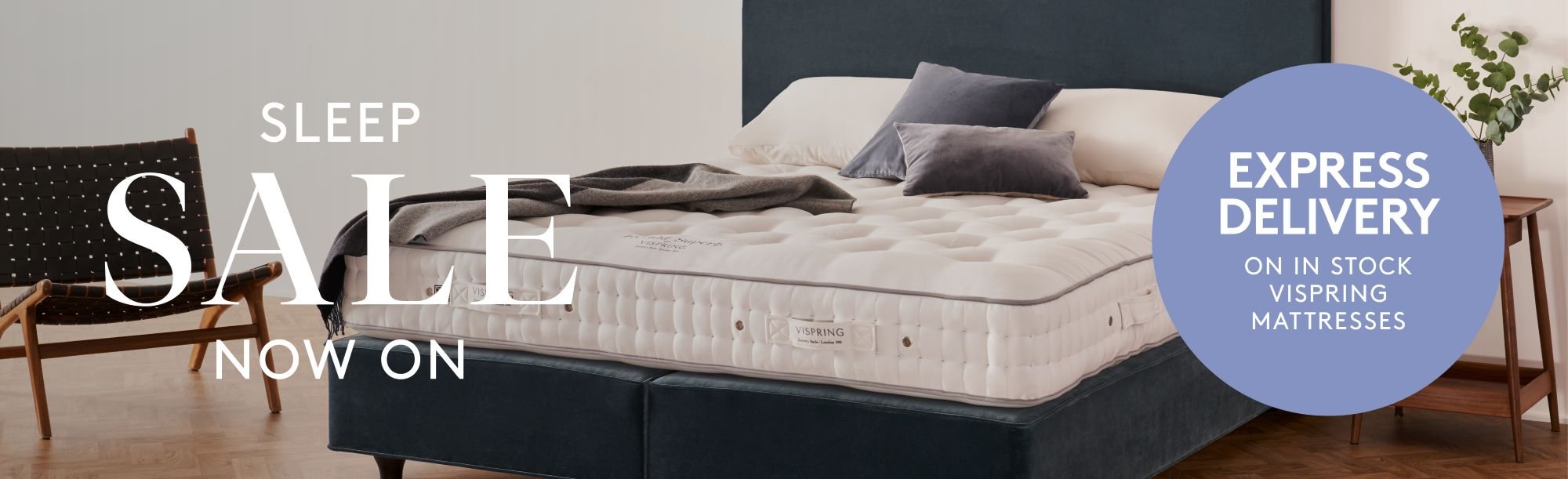 And So To Bed Sleep Sale Offer Express Delivery On Vispring In Stock Mattresses