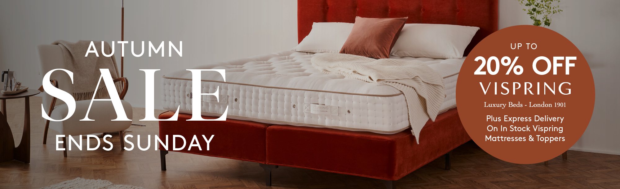 And So To Bed Autumn Sale 20% Off Vispring & Express Delivery On In Stock Mattresses & Toppers