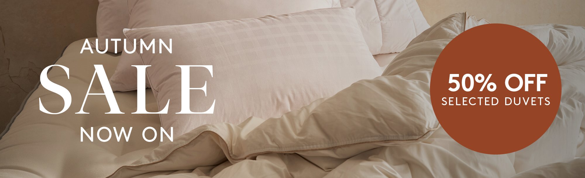 And So To Bed Autumn Sale 50% Off Selected Duvets