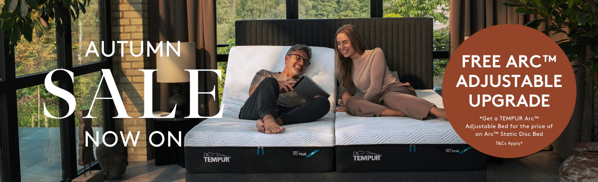 And So To Bed Autumn Sale Free Tempur Arc Adjustable Bed Upgrade Offer