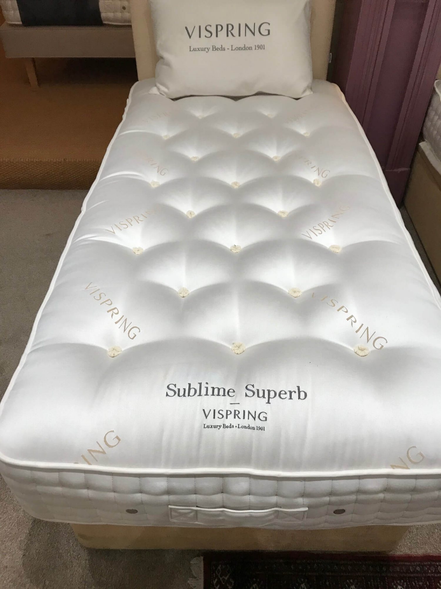 Vispring Sublime Superb Mattress (Special Size 96 x 203 cm) EX