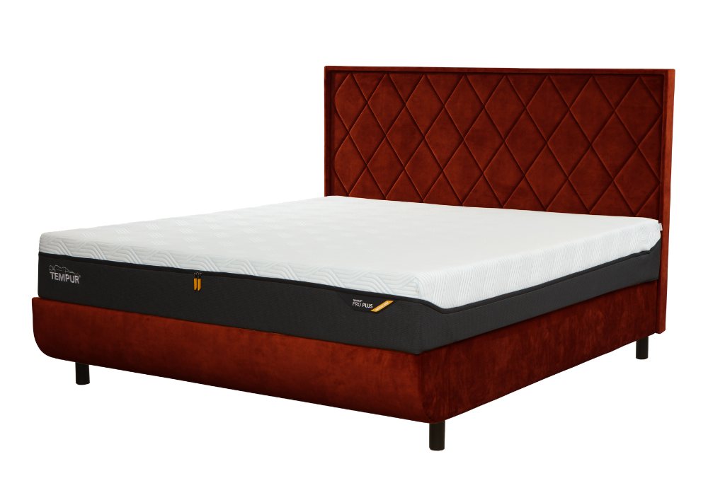 TEMPUR® Arc™ Static Disc Bed with Quilted Headboard | And So To Bed