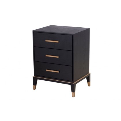 Isaac 3 Drawer Bedside Table Isaac 3 Drawer Bedside Table