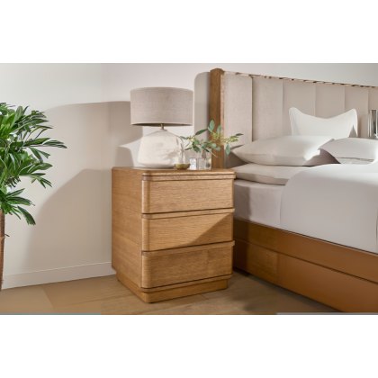 Columbus 3 Drawer Bedside Unit Columbus 3 Drawer Bedside Unit