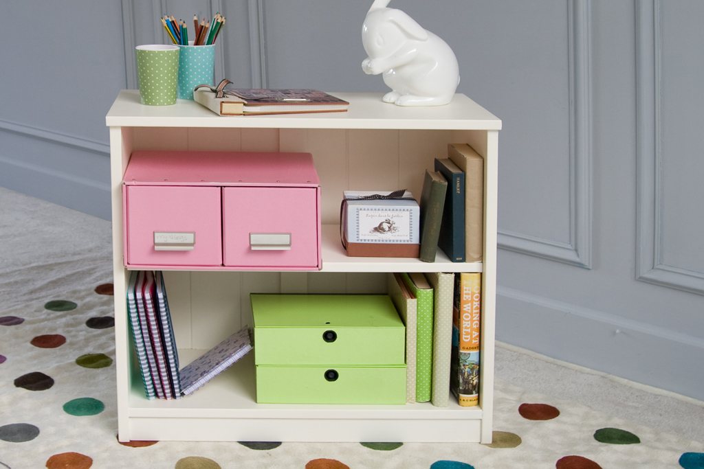 Fargo Bedside Bookcase Ivory White