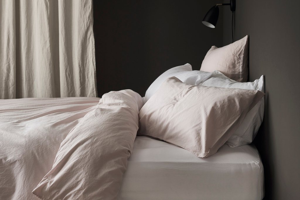 Bedfolk Relaxed Cotton Duvet Cover King 225 X 220cm 5ft Rose