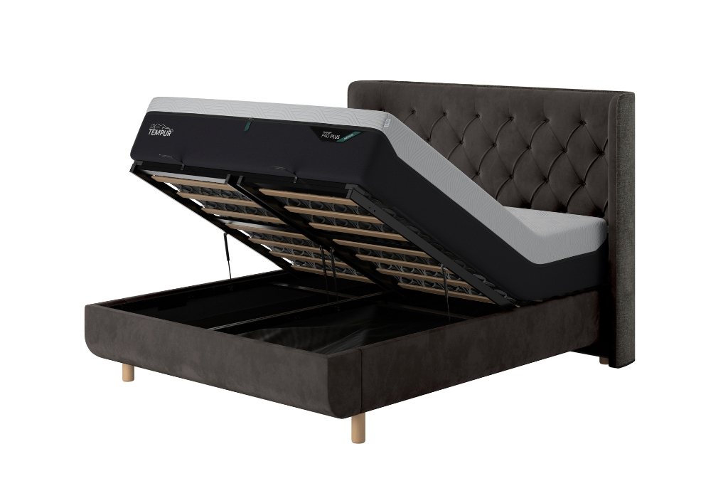 TEMPUR® Arc™ Ottoman Bed with Luxury Headboard TEMPUR® Arc™ Ottoman Bed with Luxury Headboard