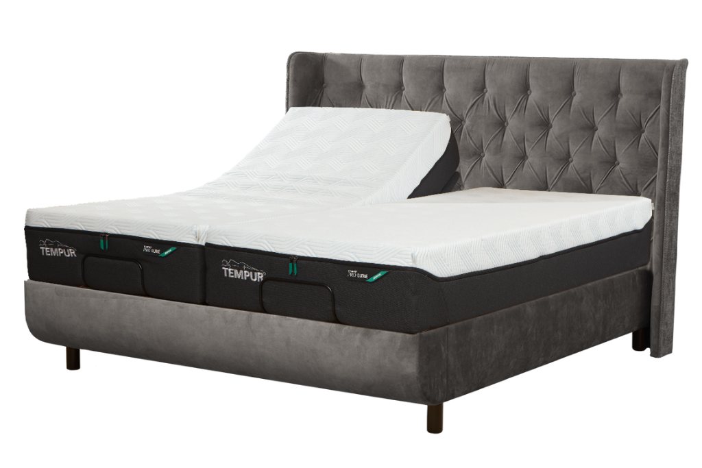 TEMPUR® Arc™ Adjustable Bed with Luxury Headboard | And So To Bed