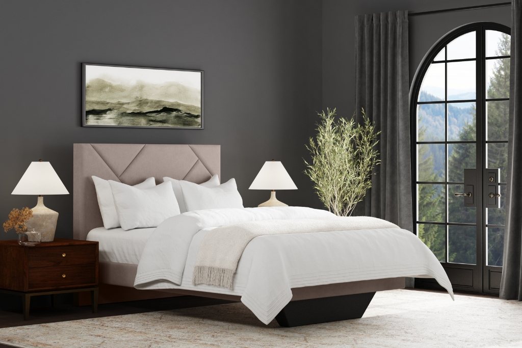 Signature Collection - Poppy Bed - Floating - Plush Fog Grey