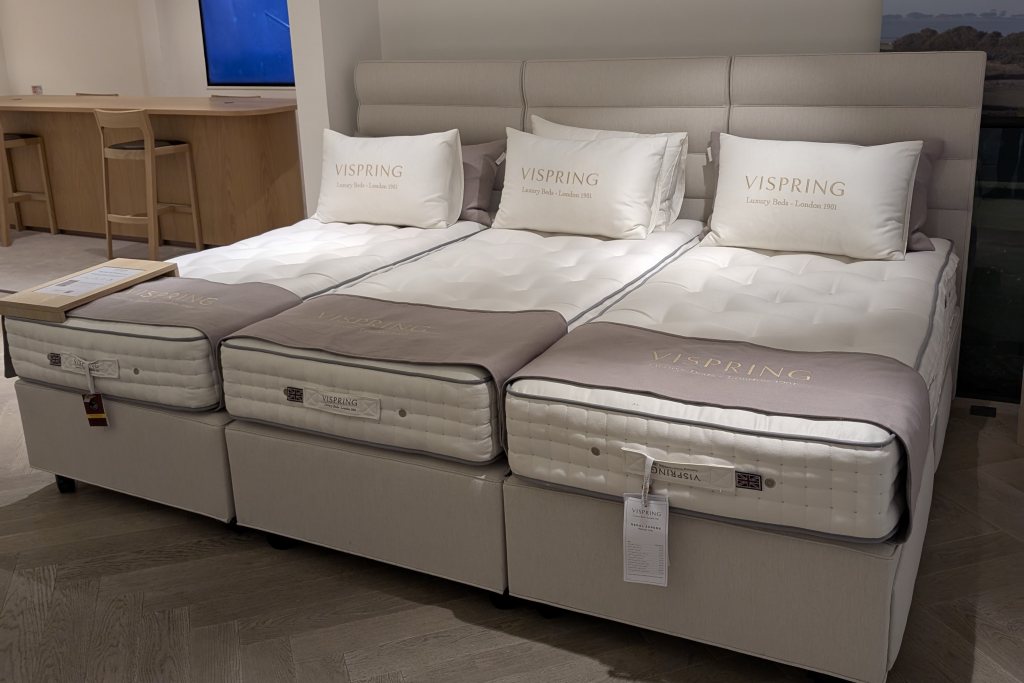 Vispring Regal Superb Draw Divan Set + Headboard - Superking Size - Ex Display.