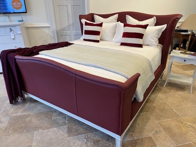 Churchill Leather Bedstead - Superking Size - Ex Display.