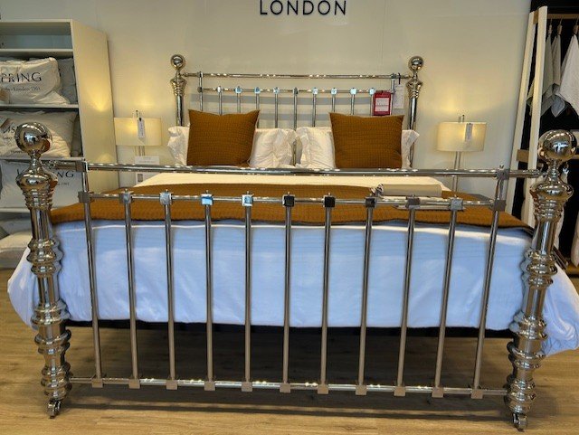 Dickens Nickel Bedstead - Large Emperor - Ex Display.