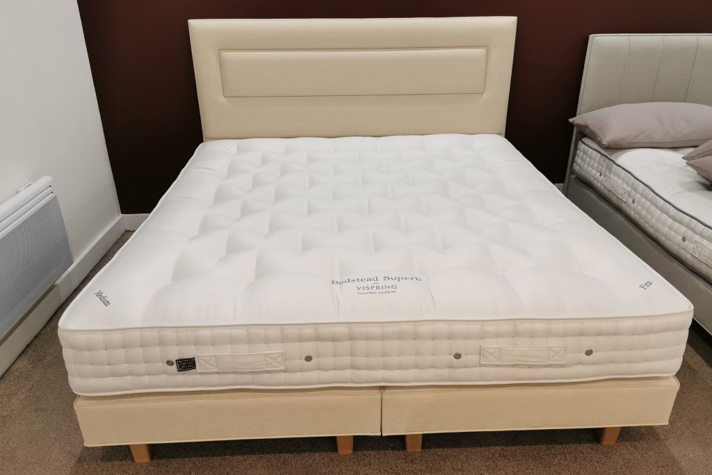 Vispring Bedstead Superb Divan Set - Superking Size - Ex Display.