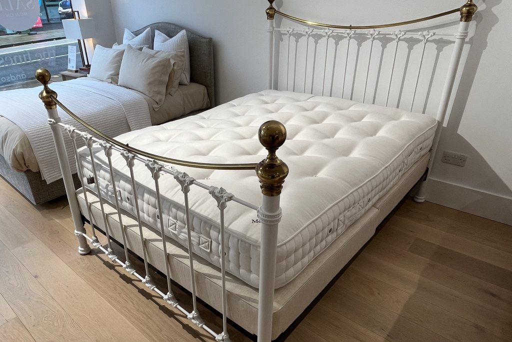 Juniper Bedstead + Vispring Mattress & Base - King Size - Ex Display Juniper Bedstead + Vispring Mattress & Base - King Size - Ex Display