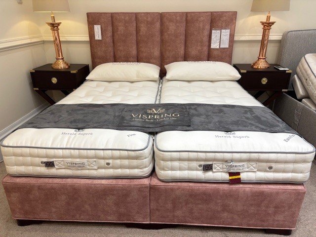 Vispring Herald Superb Zip & Link Divan Set - SuperKing Size - Ex Display Vispring Herald Superb Zip & Link Divan Set - SuperKing Size - Ex Display