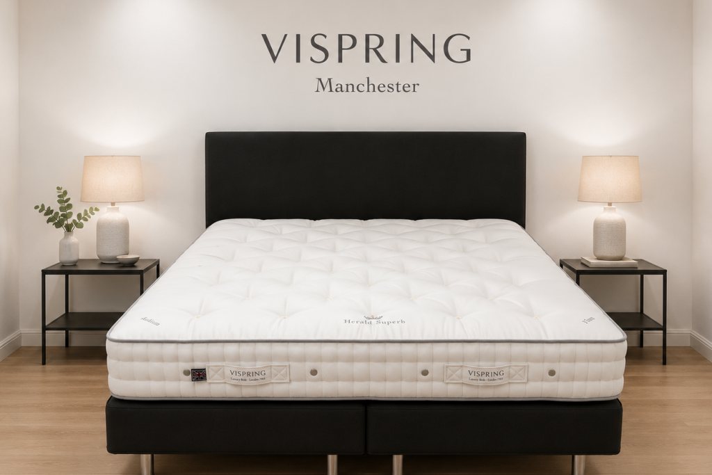 Vispring Herald Superb Divan Set - Small Superking Size - Ex Display. Vispring Herald Superb Divan Set - Small Superking Size - Ex Display.