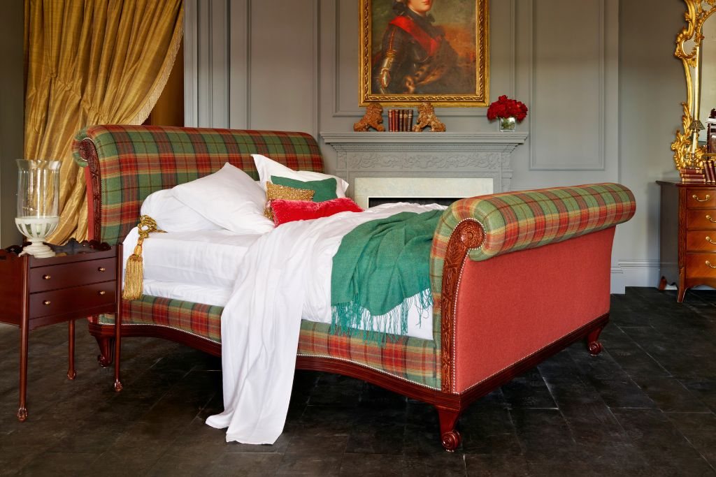 Bonaparte Upholstered Bed - Langdon - Orchard Fruits Tartan Plaid