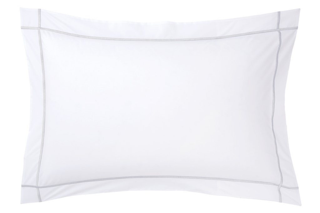 Yves Delorme Athena Pillowcase Square 65 X 65cm Silver