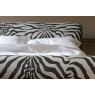 Josephine Upholstered Sleigh Bed Zebra Animal Print