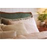 Louis XV Upholstered Bed Antique Pecan - Marina Forest Green