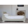 Manoir Painted Sleigh Bed Argent