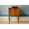 Bombe Bedside Table Chest Antique Pecan
