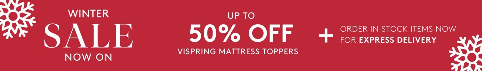 And So To Bed - 50% Off Vispring Mattress Toppers