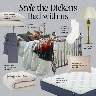 Style the Dickens Bed with us. Reminiscent of late summer nights and evening sunsets, we're pairing t...