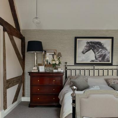 AS SEEN IN YOUR HOME: We never get tired of seeing @thegrade2barn's Bronte Bed in Antique Brass... al...