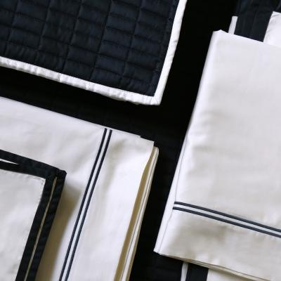 Looking for an alternative to plain white sheets? Upgrade your bedding with the Two Row Satin Cord Ox...